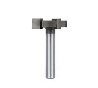 Straight Edge Slotting Milling Cutter T-Slot Router Bits 6mm 1/4 Shank Wood Slab Flattening Router Bit Tungsten Router Bit(1l4 shank)