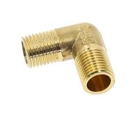 Straight Elbow 3-Way 4-Way Plug Nut Gasket Pipe Fittings, Brass BSP Male Female Adapter Coupler Connector 1pc(Elbow-MM,3/8inch)