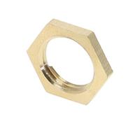 Straight Elbow 3-Way 4-Way Plug Nut Gasket Pipe Fittings, Brass BSP Male Female Adapter Coupler Connector 1pc(Nut-F,1/8inch)