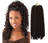 Straight Faux Locs Crochet Hair - 4 Packs Soft Locs, 2 Styles in One, Soft Dreadlocks (#4-30)