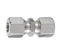 Straight fitting, pipe outer diameter 8 mm, PN max. 315 bar, stainless steel 1.4571