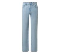 Straight five-pocket mid-rise jeans QS Pete Bleu 29x30
