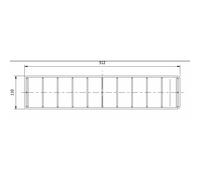 (Straight) Garden EDGE Gabion Raised Planter Bed Rock Pot Basket Galvanised Steel UK