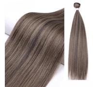 Straight Hair Extensions Ombre Blonde Fake Hair Bundles Super Long Hair Synthetic 24 Inch Straight Hair Full to End-P4-10-16-24inches-60cm