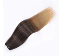 Straight Hair Extensions Synthetic Smooth Ombre Hair Weaving 26 Inches Brown Synthetic Straight Hair Bundles Full To End