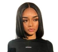Straight Hairpieces, Natural Looking Middle Part Wigs for Girls - Replacement Hair Wigs for Camping, Wedding, Travel, Dating, Parties, Hiking, Picnic, Daily Life Lambo
