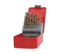 Straight Handle HSS Drill Bit Set with Titanium Coating for Efficient Drilling in For Metal and Plastic (25PCS)