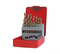 Straight Handle HSS Drill Bit Set with Titanium Coating for Efficient Drilling in For Metal and Plastic (19PCS)