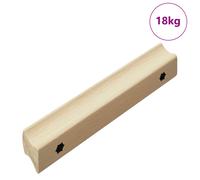 Straight Handle Natural Wood Color Cabinet Hardware Furniture Handles vidaXL
