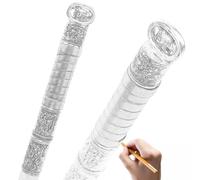Straight Handle Walking Cane for Men and Women, Gothic Decorative Ornate Metal Cane with Ergonomic Handle, Walking Stick for Senior