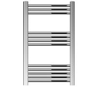 Straight Heated Heated Towel Rail Radiator, 239W, 500 x 800mm, Chrome