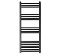 Straight Heated Heated Towel Rail Radiator, 376W, 500 x 1200mm, Anthracite