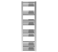 Straight Heated Heated Towel Rail Radiator, 383W, 400 x 1800mm, Chrome