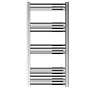Straight Heated Heated Towel Rail Radiator, 440W, 600 x 1200mm, Chrome