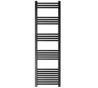 Balterley Straight Heated Towel Rail Radiator, 732W, 400 x 1600mm, Matt Black Balterley Black