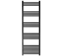 Straight Heated Heated Towel Rail Radiator, 930W, 600 x 1400mm, Matt Black