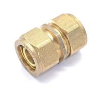 Straight IDxOD 12x16 14x18 16x20 20x25 26x32mm Pipe Fitting, PEX-AL-PEX Tube Compression Connector, Fitting for Floor Heating(26x32mm)