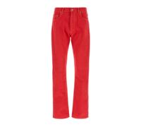 Straight Jeans, male, Versace, Straight Fit Jeans, Red, W30, Jeans W30