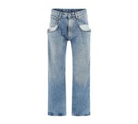 Straight Jeans With Contrasted Pockets - female - Maison Margiela - Straight Fit Jeans - Blue - S - Jeans S