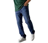Straight Leg Jeans For Men Uk, Relaxed Fit Jeans For Men Plain Denim Pants Men'S Regular Fit Straight Leg Trousers Classic Heavy Work Jeans Denim Pants Hip Hop Jeans Streewear Elastic Waist Jeans