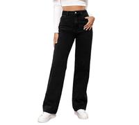 Straight Leg Jeans for Women Tummy Control Trendy High Waisted Stretchy Casual Denim Pants Baggy Trousers Summer Vacation Holiday Essential