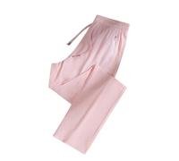 Straight Leg Joggers Womens Elasticated Waist Trousers for Women with Pockets Lightweight Breathe Ladies Walking Trousers Quick Dry Sweatpants Womens Baggy Solid Color Summer Womens Lounge Pants Pink