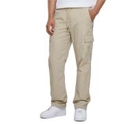Urban Classics Straight Leg Nylon Cargo Pants Beige XL Men