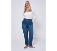 Yours Curve Mid Straight Leg Ruby Jeans - Women's - Plus Size Curve