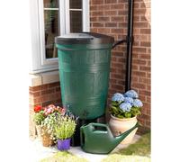 200L Garden Lake Water Butt, Rain Barrel, Includes Lid & Tap