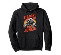 Straight Line Speed Junkie Motorcycle Racing Rider Pullover Hoodie