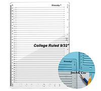 Straight Line Stencil Template College Ruled 9/32" Spacing,Line Drawing Stencil Lettering Guide 11 Inch,Scale Writing Calligraphy Ruler College Paper Template with Journal Stencils Patterns