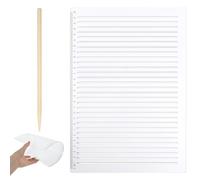 Straight Line Stencils Transparent Plastic Lettering Guide Line Maker Drawing Stencil for Journaling, Check Neat Handwriting Writing Template Ruler Set for Card Paper Journal Calligraphy