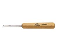 Straight Micro Ball Iron, Slant 7 mm, Schnitzer Handle, High-Quality Carving Iron Made of Special Steel for Precise Work, Durable and Robust, Perfect for Wood Carving & Fine Detail Work