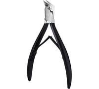 Straight Nail Clipper, Nail Scissors, Toe Nail Clippers for Thick Nails, Ingrown Toenail Treatment, Nail Scissors for Toenails, Pedicure Tools, Outfany Easyclip for Men Women (Black)