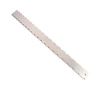Straight Notched Edge Guitar - Stainless Steel 16.5 Inch | Luthier Tool with String Action Ruler with Measurement 'Action of Notched Strings on Neck | Rego