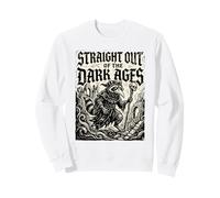 Straight Out Of The Dark Ages Raccoon Renaissance Fair Sweatshirt