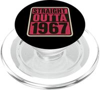 Straight Outta 1967 Born Birthday Retro Vintage Womens B-day PopSockets PopGrip for MagSafe