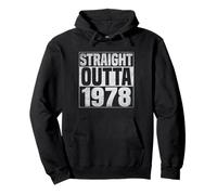Straight Outta 1978 Classic Years Vintage Birth Of Birthday Pullover Hoodie