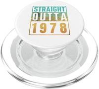 Straight Outta 1978 Vintage Years Birth Of Birthday Classic PopSockets PopGrip for MagSafe