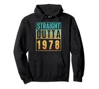Straight Outta 1978 Vintage Years Birth Of Birthday Classic Pullover Hoodie