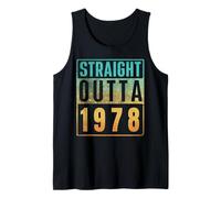 Straight Outta 1978 Vintage Years Birth of Birthday Classic Tank Top