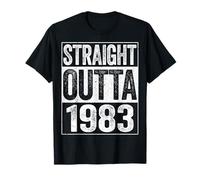 Straight Outta 1983 T-Shirt Funny 41st Birthday Shirt T-Shirt