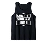 Straight Outta 1990 Birth of Birthday Born in 1990 Vintage Tank Top