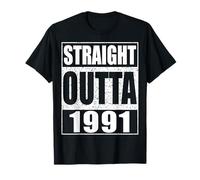 Straight Outta 1991 T-Shirt 33rd Birthday Shirt T-Shirt