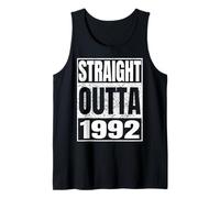 Straight Outta 1992 Classic Year Birth of Birthday Vintage Tank Top