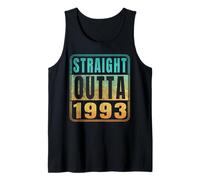 Straight Outta 1993 Classic Birth of Birthday Years Retro Tank Top