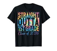 Straight Outta 1st Grade Graduate Funny Class 2026 1st Grade T-Shirt
