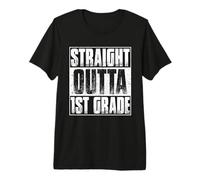 Straight Outta 1st Grade Shirt Boy Girl First Grade Graduate Premium T-Shirt