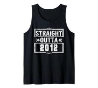 Straight Outta 2012 Birth of Birthday Born in 2012 Vintage Tank Top
