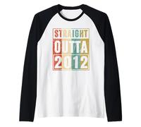Straight Outta 2012 Classic Birth of Birthday 2012 Vintage Raglan Baseball Tee
